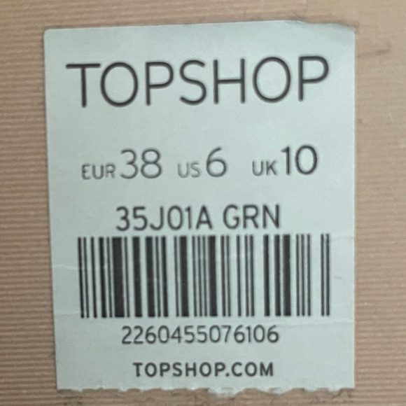 Top Shop Green Sheer Panel Dress - Picture 5 of 9